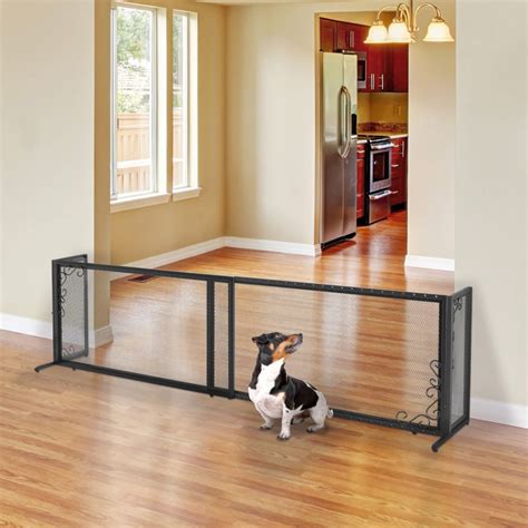 metal dog gates for the house|freestanding metal folding pet gate.